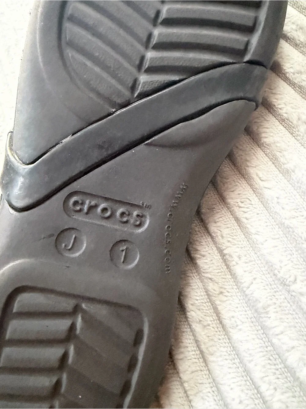 Classic Kids Black Crocs with Bow